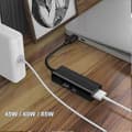 Miniatyrbillede 4 af 4: USB-C til MagSafe 1/2 Type C Adapter til bærbare computere med 3-i-1 opladningsfunktionalitet[HK] Black