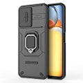 Pikkukuva 4 / 5: Xiaomi Redmi 13C/ Poco C65 4G Kotelo Jalustalla ja Liukuvalla Linssinsuojalla [HK] Black