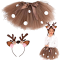 Pikkukuva 1 / 4: Lasten hame, poron asut 6 kuukauden - 10 vuoden ikäisille tytöille, mekot pääpannalla Elk Cosplay Carnival Party[HK] Height 109-118cm