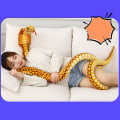 Miniatyrbild 5 av 5: 2,4 m Cobra plysch orm leksak orm Cobra orm plysch leksak stor kung Cobra plysch orm orm[HK] Green