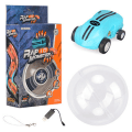 Miniatyrbild 1 av 3: Mini Snabb Leksaksbil Micro Racer Stunt Bilar 360 Grader Roterande Fickracer Lys i Mörkret[HK] Blue