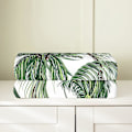 Miniatyrbillede 4 af 5: Palm Tree Fleece Tæppe, Helårs Palm Leaf Sengetæppe Botanisk Natur Fuzzy Tæppe Til Seng Sofa, Soveværelse Plys Tæppe Leaf Bra[HK] 60x50in 150x125cm