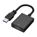 USB til HDMI-adapter, USB 3.0 til HDMI til flere skærme 1080p høj kvalitet [HK] Black