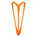 Miniatyrbilde 1 av 5: Fluorescerende Mankini - Elastisk Badedrakt for Menn [HK] One Size Orange