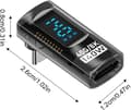 Miniatyrbillede 3 af 5: 2 stk. Type C-adapter, USB-C han til hun-adapter, 140W Type C-adapter, USB-C-adapter med 8K digitalt display, 40 Gbps Type C-stik [HK] Dark Grey Colour