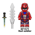 Miniatyrbillede 4 af 5: 7 stk./sæt Power Rangers byggeklodser Minifigurer Legetøj Samlefigurer Legetøj Børnegaver Hjemmedekoration[HK]