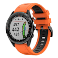 Miniatyrbillede 1 af 5: Silikone Urrem til Garmin Approach S62 til Garmin Approach S62 Orange Black