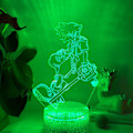Miniatyrbild 2 av 5: Qinwei Game Kingdom Hearts  Nattlampa 3d Illusion Led-lampa med 16 färger Touch Fjärrkontroll för pojkar Dekorationer -- Crack Seat[HkkK]