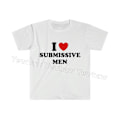 Pikkukuva 1 / 2: \"Hauska Y2K Meemi T-paita I Love Heart Submissive Men 2000-luvun Tyyli Vitsi Tee Lahja Paita\"[HK] S