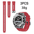 Miniatyrbillede 3 af 5: Silikonerem til Huawei Watch Ultimate 3 stk. Længere model [HK] Red
