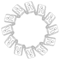 Pikkukuva 2 / 3: 12 kpl sohvan jousipidikettä paksuuntunut 5-reikäinen sohvanpäällyspidike solki huonekalutarvikkeet ruuvilla[HK] Silver 2.20X2.00X1.20CM