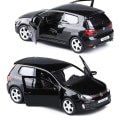 Pikkukuva 1 / 5: 1:36 Golf 6 Gti Diecast-leluauto, metallirunkoinen leluauto, 2 ovea aukeaa, keräilylelu lapsille [HK] Black