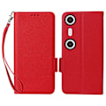 Miniatyrbillede 1 af 5: For XREAL Beam Pro Etui Litchi Tekstur PU Læder Wallet Flip Telefon Cover[HK] Red