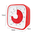 Miniatyrbilde 2 av 4: Visuell nedtellingstimer, overdimensjonert visuell klasseromstimer for barn og voksne, slitesterk mekanisk kjøkkentimerklokke [HK] Red