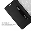 Miniatyrbilde 4 av 5: For ZTE nubia Red Magic 10 Pro 5G Deksel PU Lær Telefondeksel med Kortholder Stativ Magnetisk Lukking[HK] Black