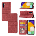 Miniatyrbild 1 av 5: Präglat Läderfodral För Samsung Galaxy A34 5G[HK] Red