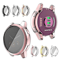 Miniatyrbilde 2 av 5: Støtsikkert Deksel til Garmin Vivoactive 4s 40mm Full Skjermbeskytter [HK] Silver