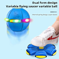 Pikkukuva 2 / 5: UFO Muodonmuutos Taika Lentävä Lautanen Pallo LED-valoilla Lentävät Lelut[HK]