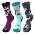 Miniatyrbilde 1 av 5: The Nightmare Before Christmas Tematiske 3-pakks Crew Sokker Gavepakke[HK]