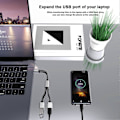 Miniatyrbilde 5 av 5: Type A Type-C Hann til Dobbel USB 2.0 Hunn Adapter USB-C OTG Splitter Y Kabel Konverter Støtte[HK]