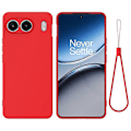 Pikkukuva 1 / 5: OnePlus Nord 4 Kuori Nestemäinen Silikoni Naarmuuntumaton Puhelinkuori Rannekkeella - Vihreä[HK] Red Multicolor