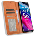 Miniatyrbillede 2 af 5: Til TCL 505 T509K T5094 Etui Retro Læder Magnetisk Lukning Flip Telefon Cover[HK] Style A Multicolor