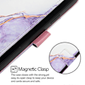 Miniatyrbillede 4 af 5: Marmor Læder Telefon Cover Til TCL 501[HK] White Purple