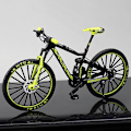 Miniatyrbillede 3 af 5: Børne Mini Fingercykel Sjov Fingercykel Mountainbike Legetøj Samleobjekt Model  Sort Orange