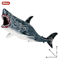 Miniatyrbillede 1 af 5: Oenux Vildt Havliv Megalodon Figur Klassisk Ocean Dyr Stor Haj Fisk Model PVC Samling Legetøj Til Børn Gave[HK] Without box4