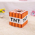 Miniatyrbild 1 av 2: Minecraft Plysch Liten Svart Steve Creeper Fällbox Gräsmatta Kvadratisk Kudde Kudde Dockan[HK] tnt block