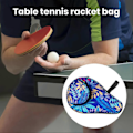 Miniatyrbilde 5 av 5: Praktisk Pingpong-racketveske med glidelås, ekstra tykk, vannavstøtende, oppbevaringsveske for pingpong-racket, sportsutstyr [HK] red