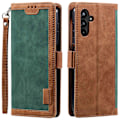 Miniatyrbilde 1 av 5: For Samsung Galaxy A16 Lommebok Etui RFID-blokkering Stativ Lær Telefon Deksel [HK] Green