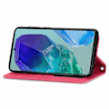 Miniatyrbilde 3 av 5: For Samsung Galaxy S24 FE Deksel Hudfølelse Lær Lommebok Telefondeksel Magnetisk Absorpsjon[HK] Red
