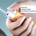 Miniatyrbillede 2 af 5: 3 Pak Vandsprøjt Lighter - Vandsprøjt Legetøjslighter, Sjov Mini Vandpistol Trick Legetøj til Voksne, Party Prank -GSL   Orange