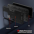 Miniatyrbilde 5 av 5: 2 i 1 Støtsikkert Telefondeksel For ZTE Blade A52[HK] Black