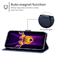 Miniatyrbilde 4 av 5: For Ulefone Armor 25T Pro Lær Telefonveske[HK] Blue