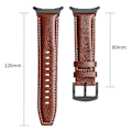 Pikkukuva 4 / 5: Type C Samsung Galaxy Watch Ultra 47mm -kellon korvaava aito nahkaranneke [HK] Style B Multicolor