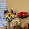 Miniatyrbild 3 av 5: Vas, Träpusselvas, Falsk Bukett Byggkloss Set Displayställ, Gåva till Blomsterälskare[HK] As Shown