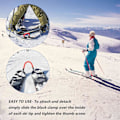 Miniatyrbilde 3 av 5: Ski Tip Connector for Barn, Ski Connector, Skitrening Hjelpemiddel Skiutstyr, Utfor Ski Tilbehør for Nybegynnere[HK] pink