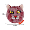 Miniatyrbild 1 av 5: Plysch Hundleksaker Pipande Hundtuggleksaker Bollar 2 I 1 Roliga Valpbollleksaker För Boll[HK] Leopard one size