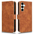 Pikkukuva 1 / 5: Samsung Galaxy A16 5G Nahkakotelo Ihoa myötäilevä Pudotussuoja Lompakkokotelo - Vihreä[HK] Brown Multicolor