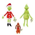 Miniatyrbilde 1 av 2: Hvordan Grinchen stjal julen utstoppa plysjleke Grinch julegave[HK] 18cm puppy