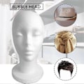 Miniatyrbilde 5 av 5: Skum Mannekeng Hode Modell Solbriller Brille Stativ Hatt Caps Display Holder Headset Mannekeng Hode Display Stativ Rack[HK] white