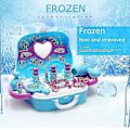 Miniatyrbillede 2 af 6: Julemakeup Sæt Makeup Legetøj Til Piger Frozen Makeup Kuffert [HK]