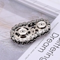 Miniatyrbillede 4 af 4: Cykelkæde Gear Fidget Spinner Metal Tandhjul - Rustfrit Stål Nyhedslegetøj til Stressaflastning og Håndstyrke[HK] multicolor