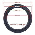 Miniatyrbillede 2 af 5: Højttaler Surround Reparationssæt til 18 tommer DIY Kantringe [HK] Black