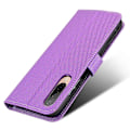 Miniatyrbilde 4 av 5: For HTC Desire 22 Pro 5G Fallsikker Telefon Flip Lommebok Etui Sklisikkert Diamanttekstur PU Lærdeksel Stativ Kortholder med Håndleddsstropp[HK] Purple
