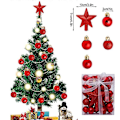 Miniatyrbilde 5 av 5: 30 stk/sett Julekuler Hengepynt Juletre Ornament Stjerne Topper Noel Navidad Dekorasjon for Hjem Nyttårsgave   Otherblue