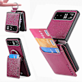 Miniatyrbillede 1 af 5: Litchi Tekstur Læder Telefon Cover Til Motorola Razr 40 S202412274918[HK] Purple