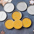 Miniatyrbilde 4 av 4: 12 stk. Squid Cookie Cutter Spillsett, med Tin Box & Nål [HK]